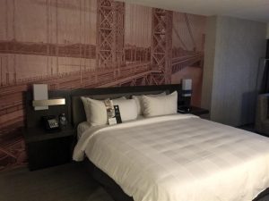 The beds were comfortable as ever, and there was plenty of space in this room for two people.