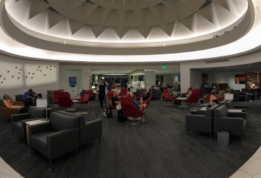 This is a very inviting space for an Admirals Club!