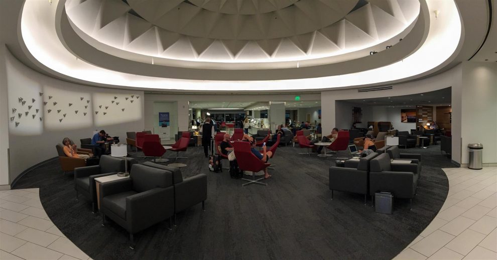 This is a very inviting space for an Admirals Club!