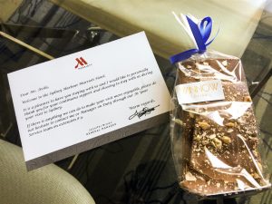 A small welcome tease to a larger welcome gift!