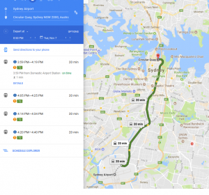 Getting off a Circular Quay, I was a block away from the Marriott hotel, and within walking distance of the Sydney Opera House!