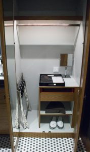 The room had two closets, not much to see in the other one apart from a few robes.