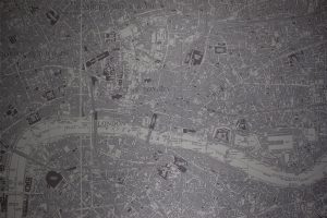 Maps adorned most of the entrance way and the bathroom. Who needs Google Maps when you have this bathroom?