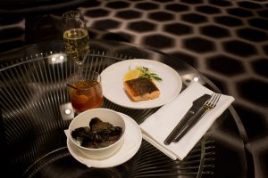 Still not a bad deal to eat at the coffee tables though. The Steelhead Trout with Garlic Butter Mushrooms