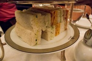 This is roughly 3 sandwiches worth of food. Wash down with tea for best results!