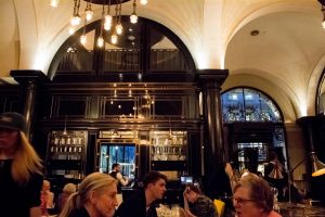 The art deco interiors make for a nice tea-drinking atmosphere