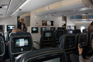 CX PE cabin on the A350-900, admittedly felt a little more 'open' compared to its Boeing counterpart