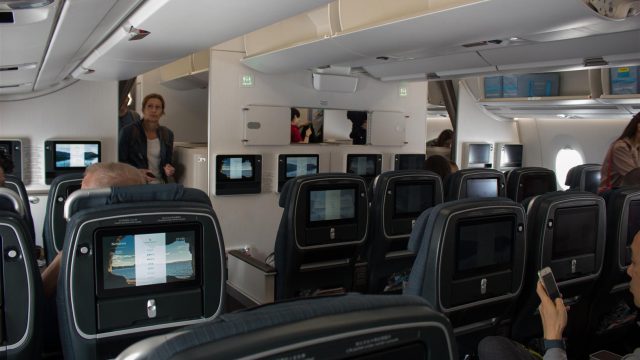 CX PE cabin on the A350-900, admittedly felt a little more 'open' compared to its Boeing counterpart