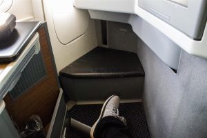 It goes without saying that Business Class almost has plenty of legroom.