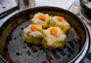Shrimp and Pork Dumplings with Crab Roe (Siu Mai)