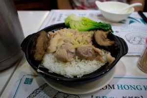 Mushroom and Chicken on Steamed Rice