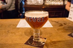 Apparently, each beer has its own special glass which complements the drink. You can get a round chalice, or..