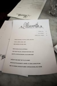 The Ellsworth Menu